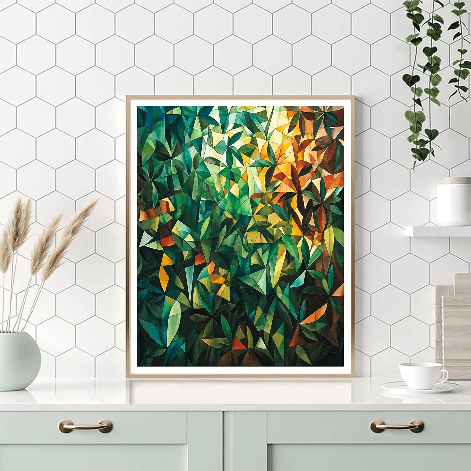 Pablo Picasso Inspired Cubist Jungle Symphony  Paint By Numbers Kits