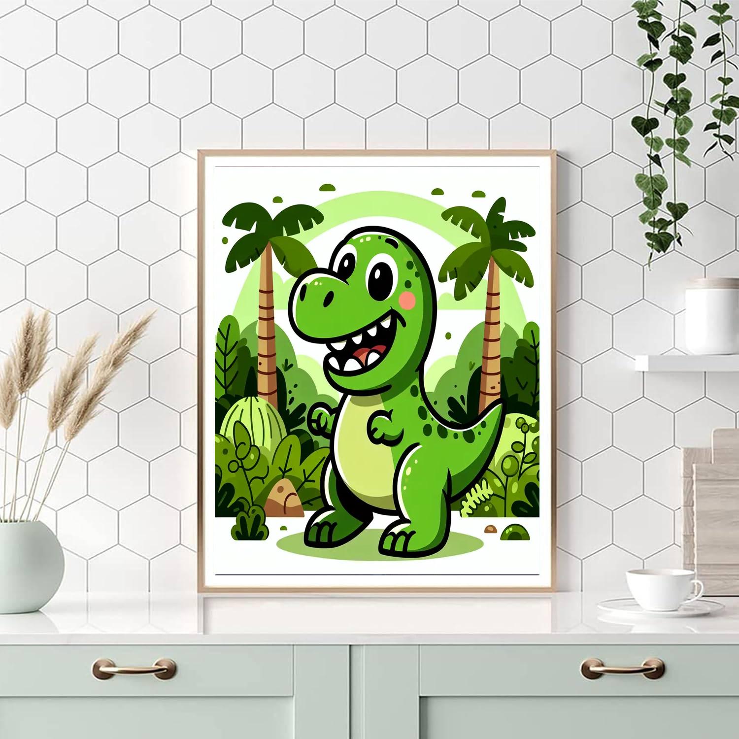 Mighty Mini T-rex Paint By Numbers Kits