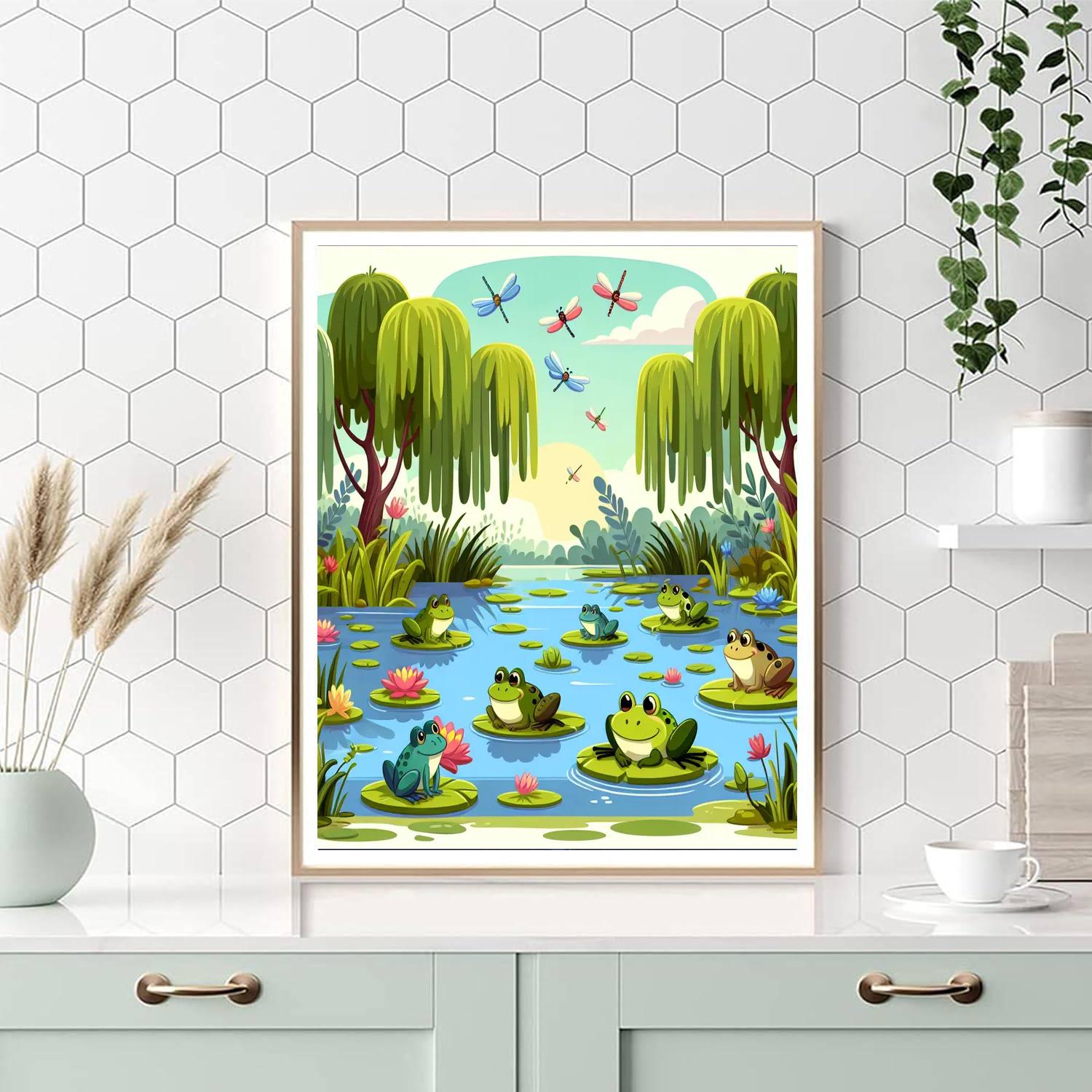 Mystical Marsh Number Painting