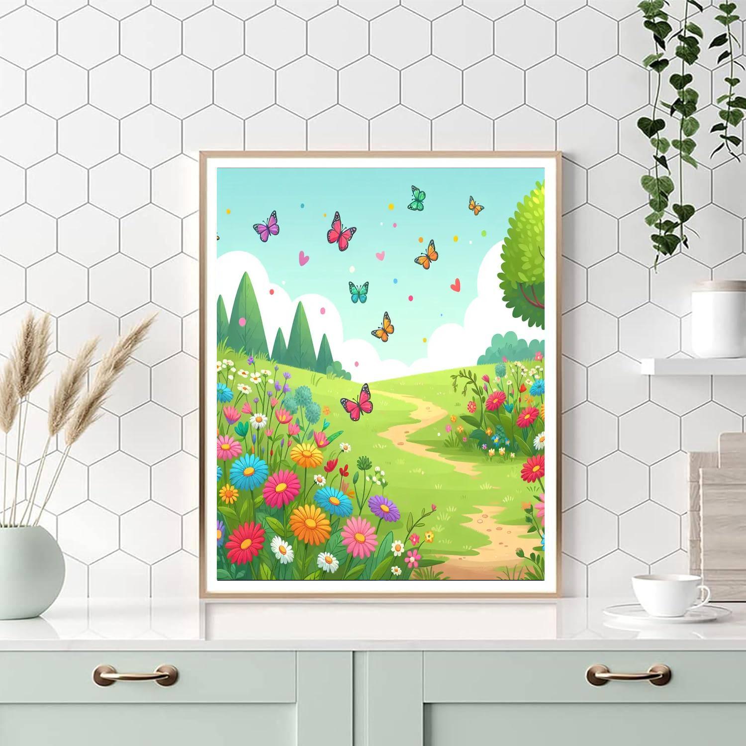 Butterfly Meadow Paint By Numbers