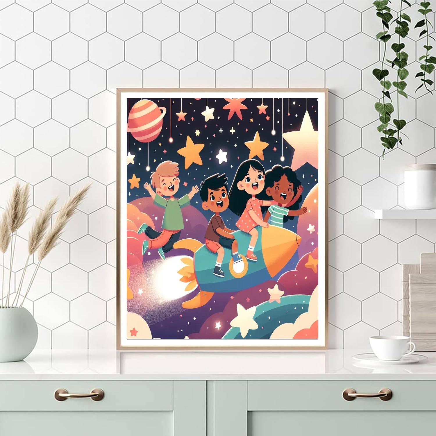Celestial Journey Through The Stars Paint By Color