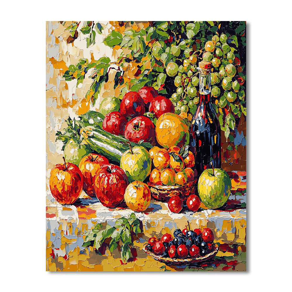 Vincent Van Gogh Inspired Colorful Harvest  Paint By Numbers Art