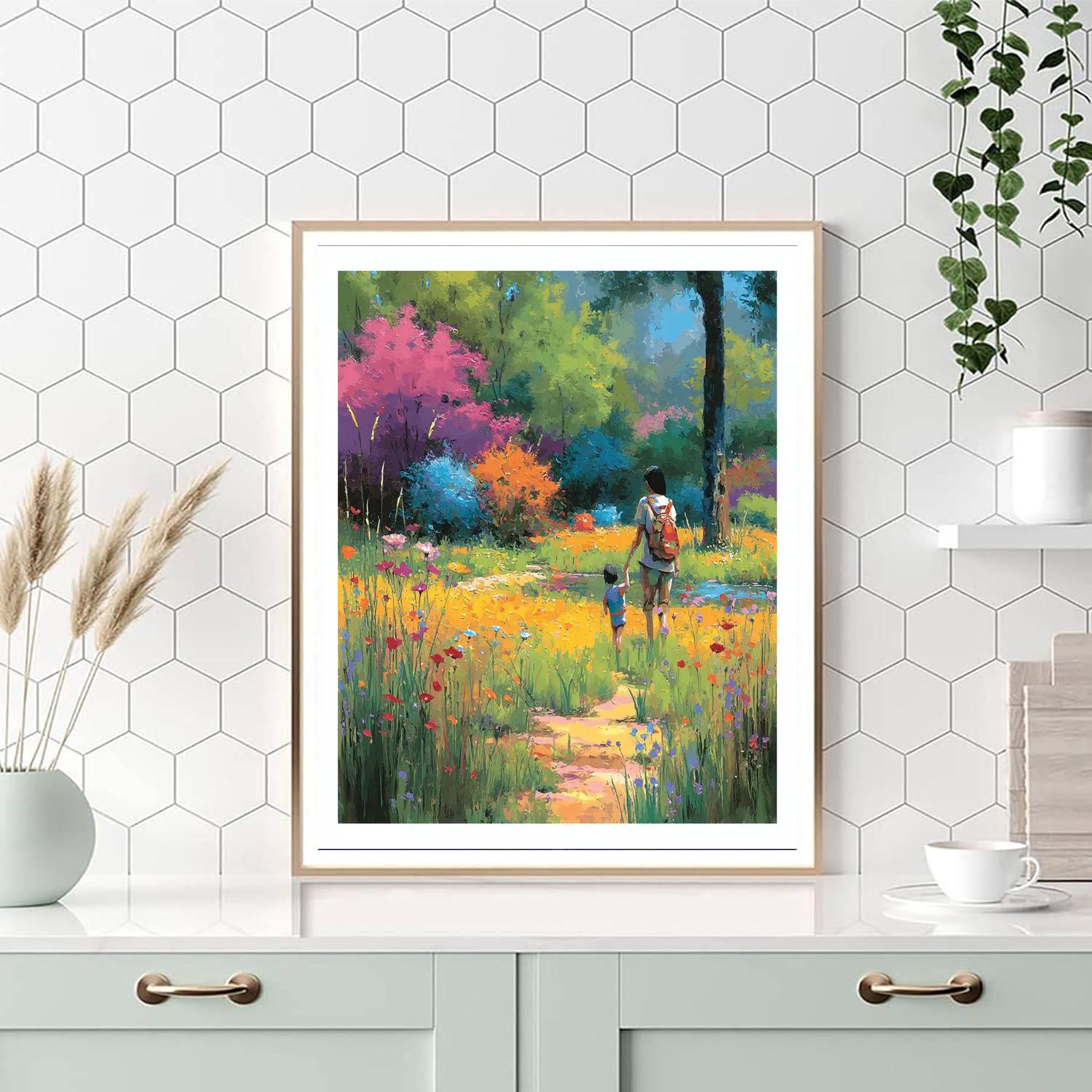 Spring Blossoms With Mom Paint By Numbers Kits