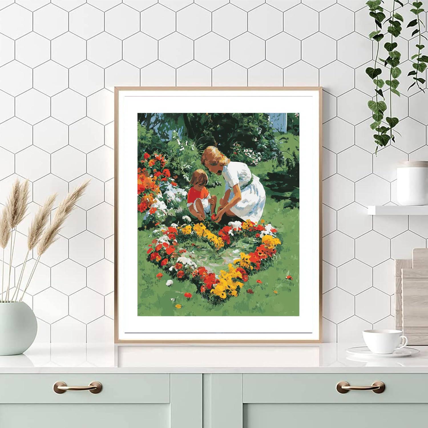 Hearts In The Garden Paint By Color