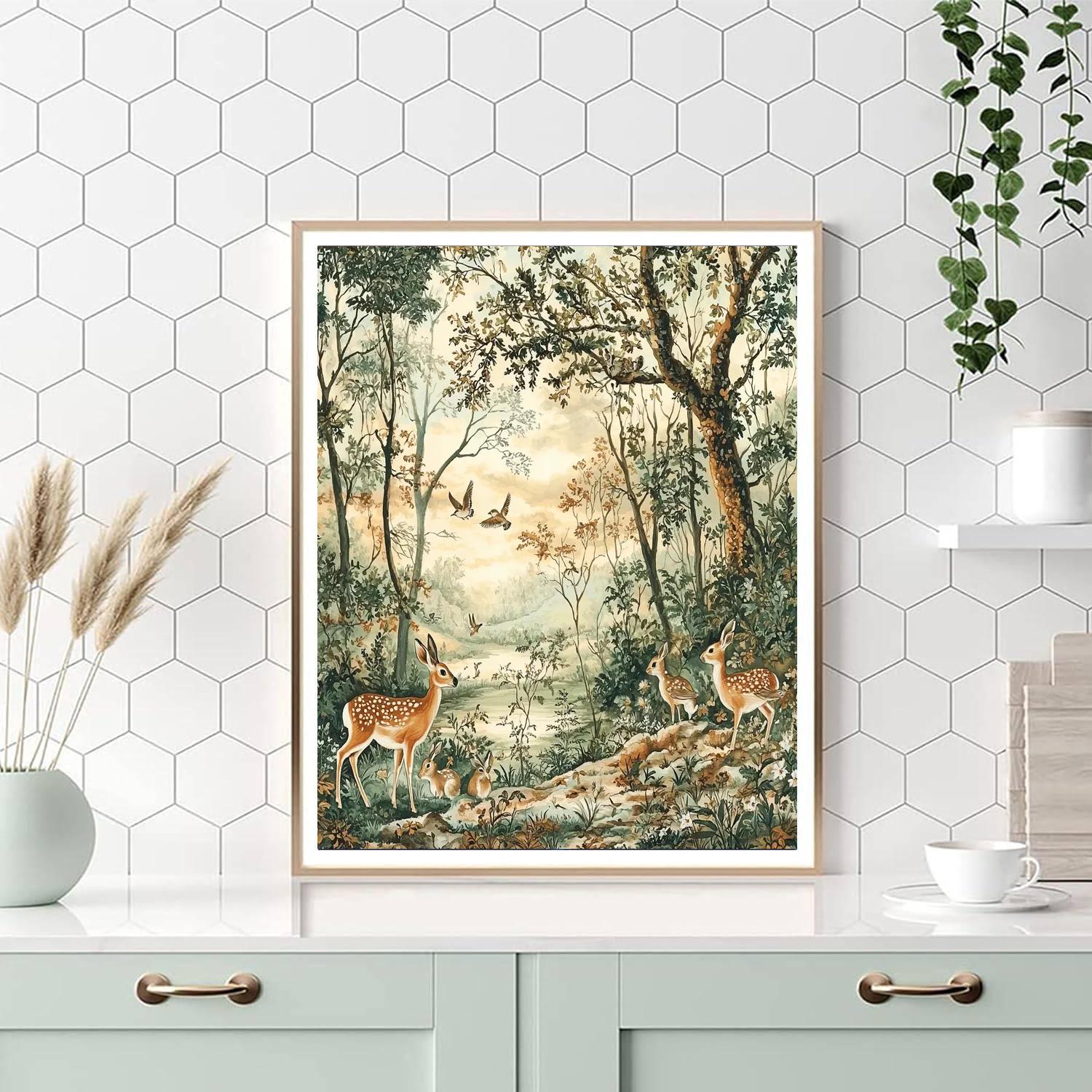 John James Audubon Inspired Wildlife At Dusk  Paint By Numbers