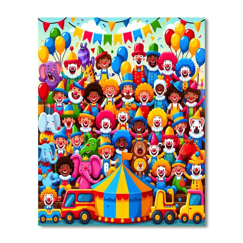 Cheerful Carnival Day Paint By Number
