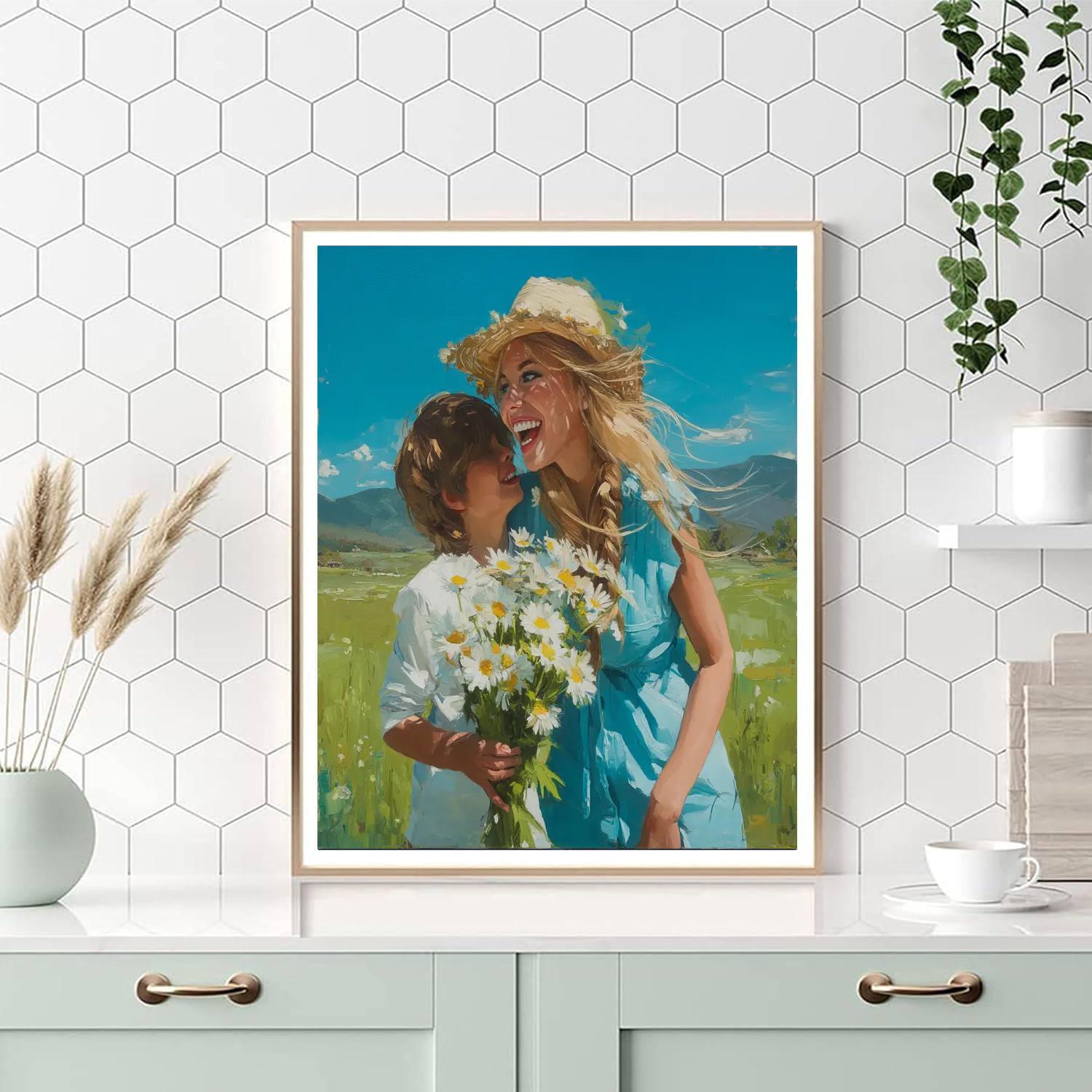 Daisies Of Devotion Number Painting