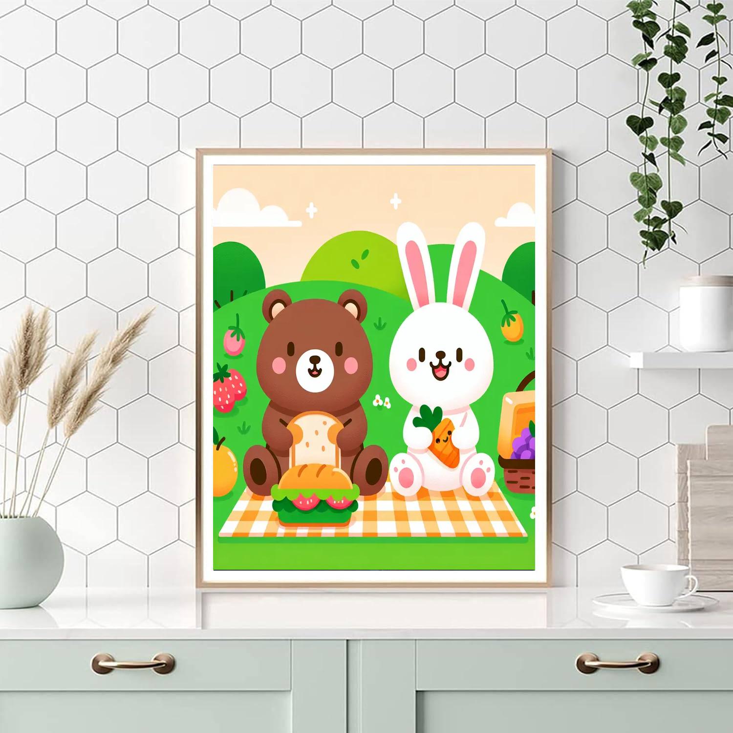 Jolly Picnic Day Paint By Numbers Art