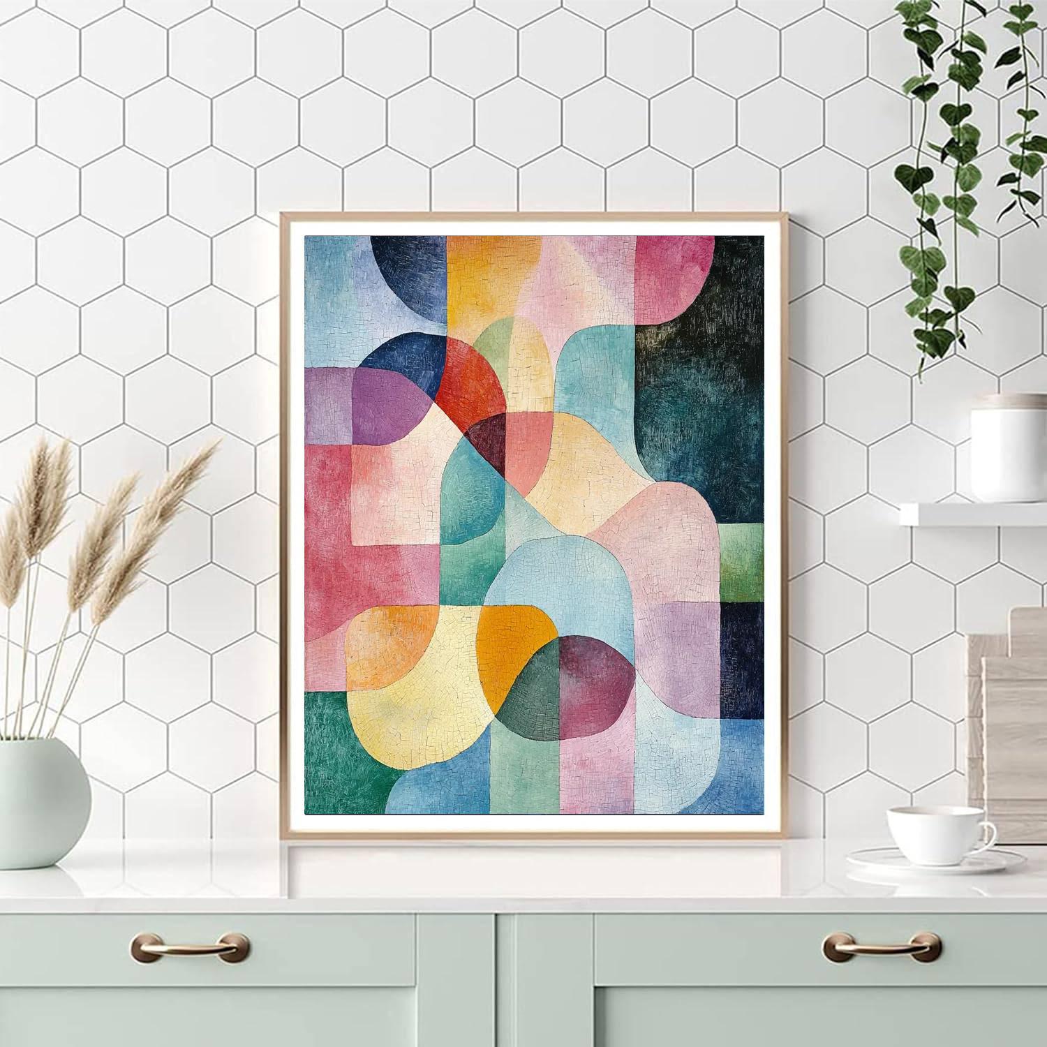 Paul Klee Inspired Lyrical Forms  Numbered Painting Kits