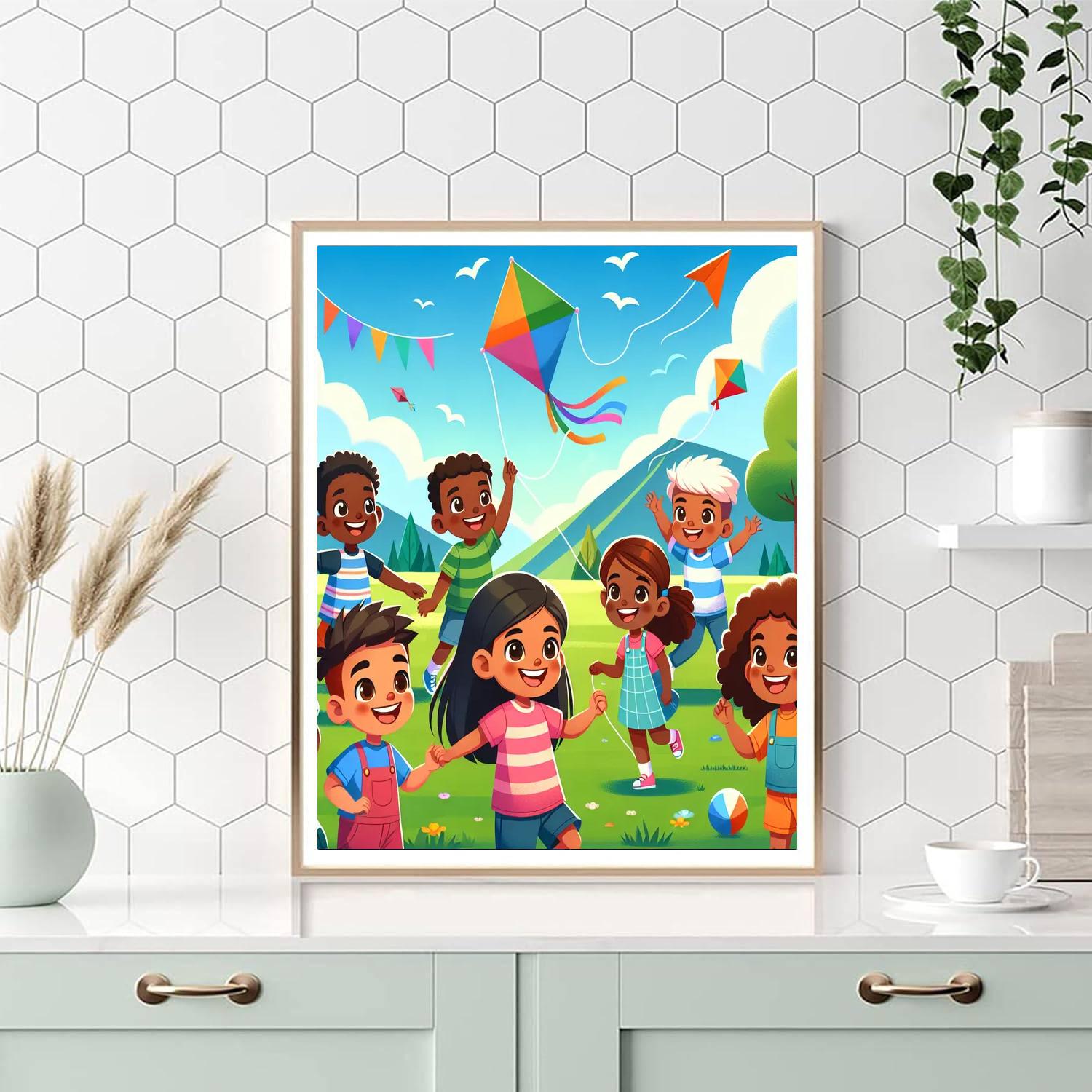 Sunny Summer Fun Painting Number Kit