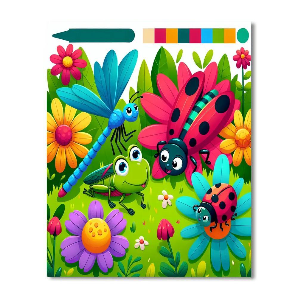 Wonderous World Of Bugs Paint By Numbers Art