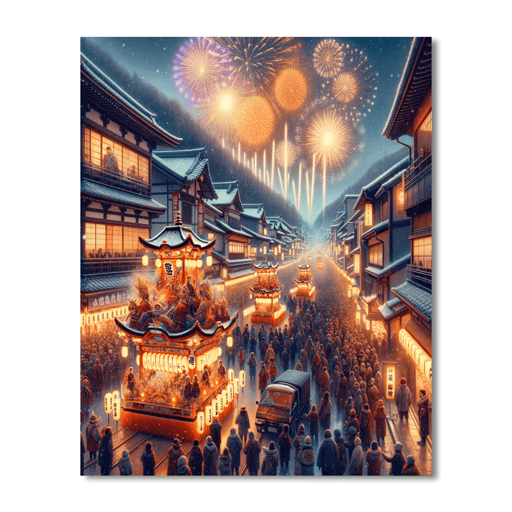 Chichibu Night Festival - Japan Paint By Number