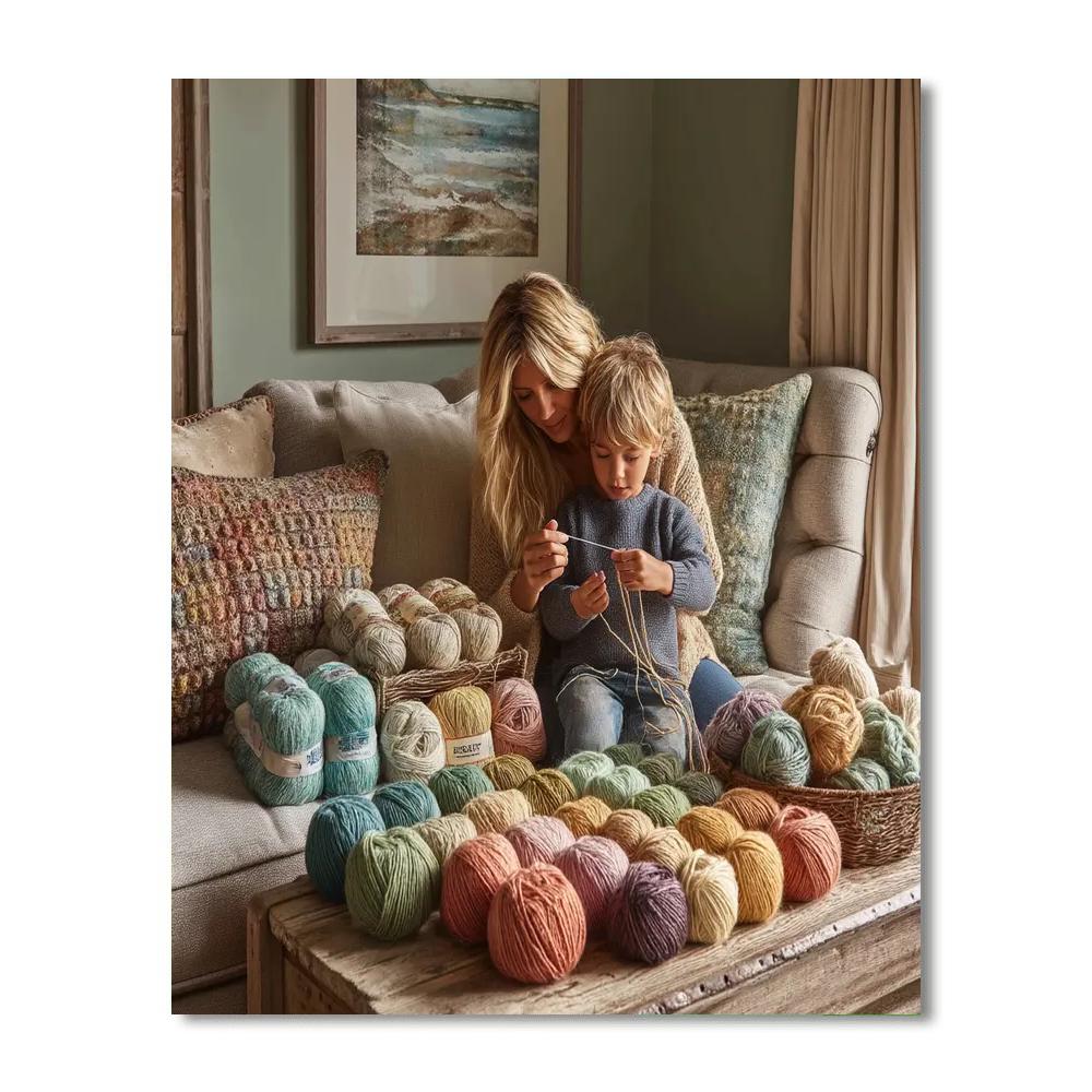 Handmade Memories Number Painting