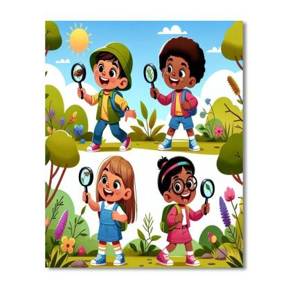 Joyful Nature Explorers Number Painting