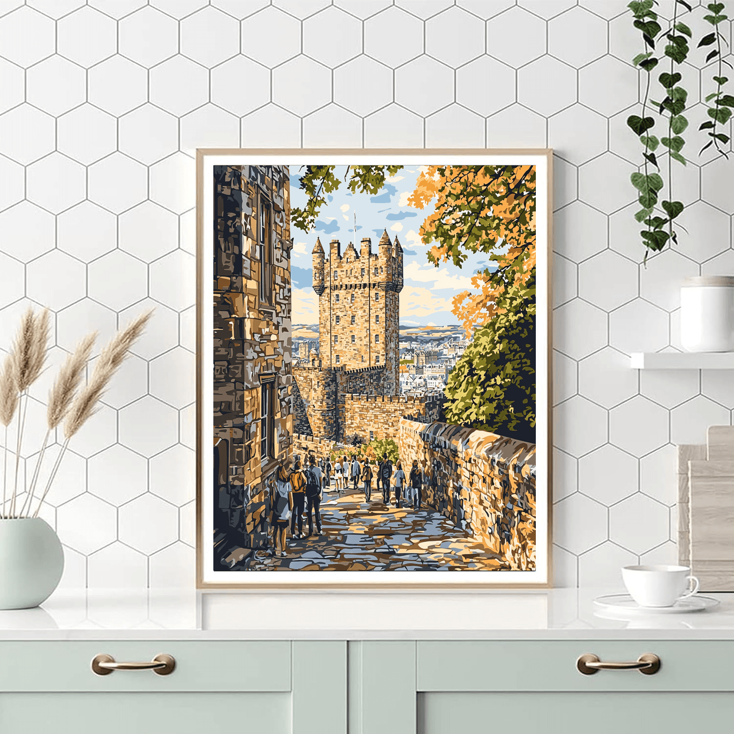 Edinburgh Castle Numbered Painting Kits