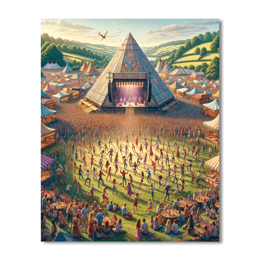 Glastonbury Festival Painting Number Kit