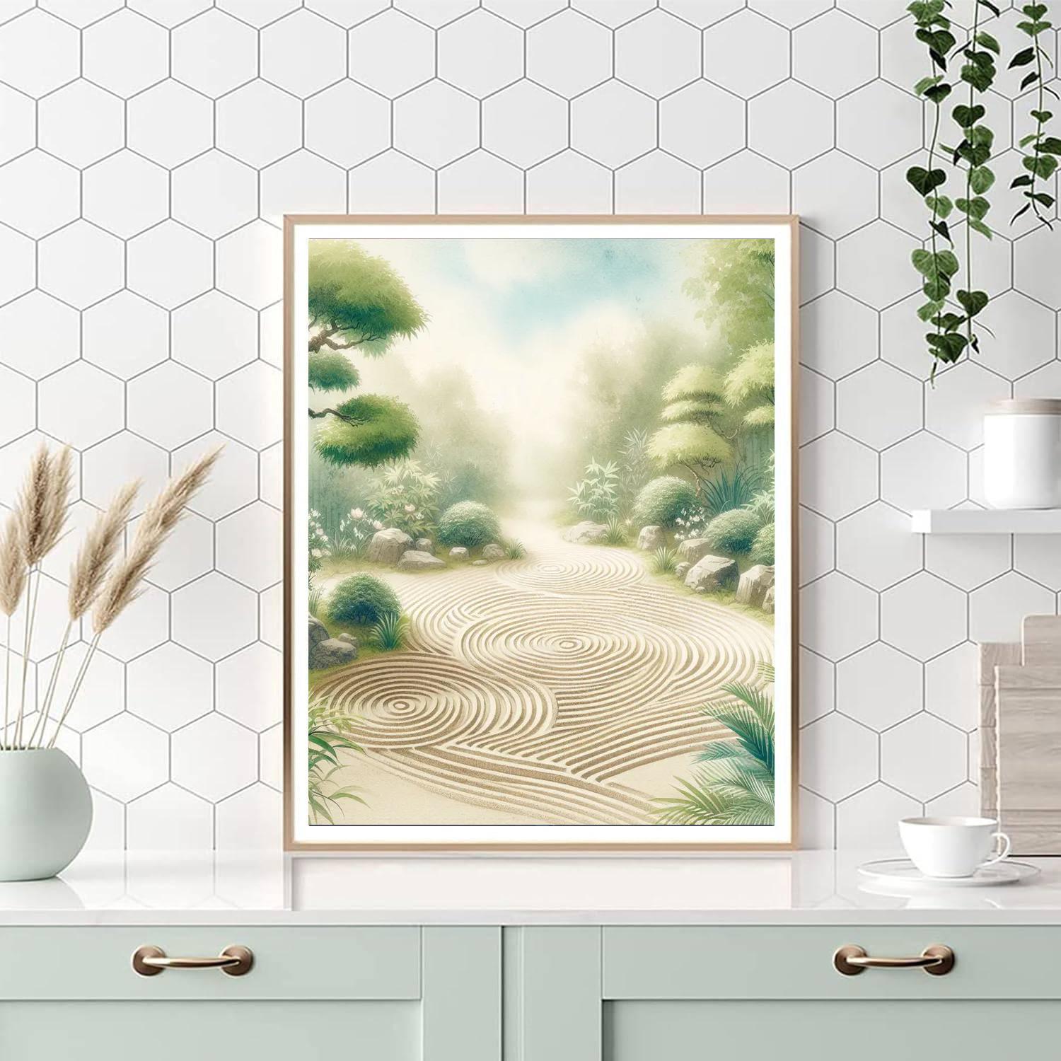Meditative Zen Landscape Paint By Number