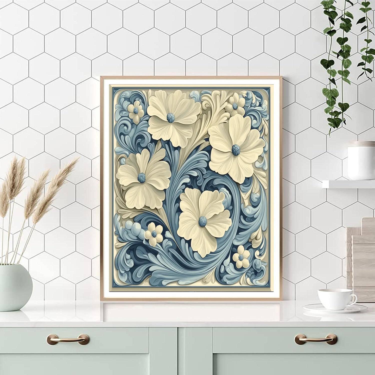 Alphonse Mucha Inspired Timeless Whispers  Painting Number Kit