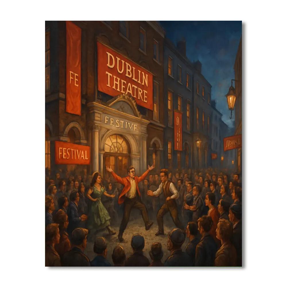 Dublin Theatre Festival - Ireland Painting Number Kit
