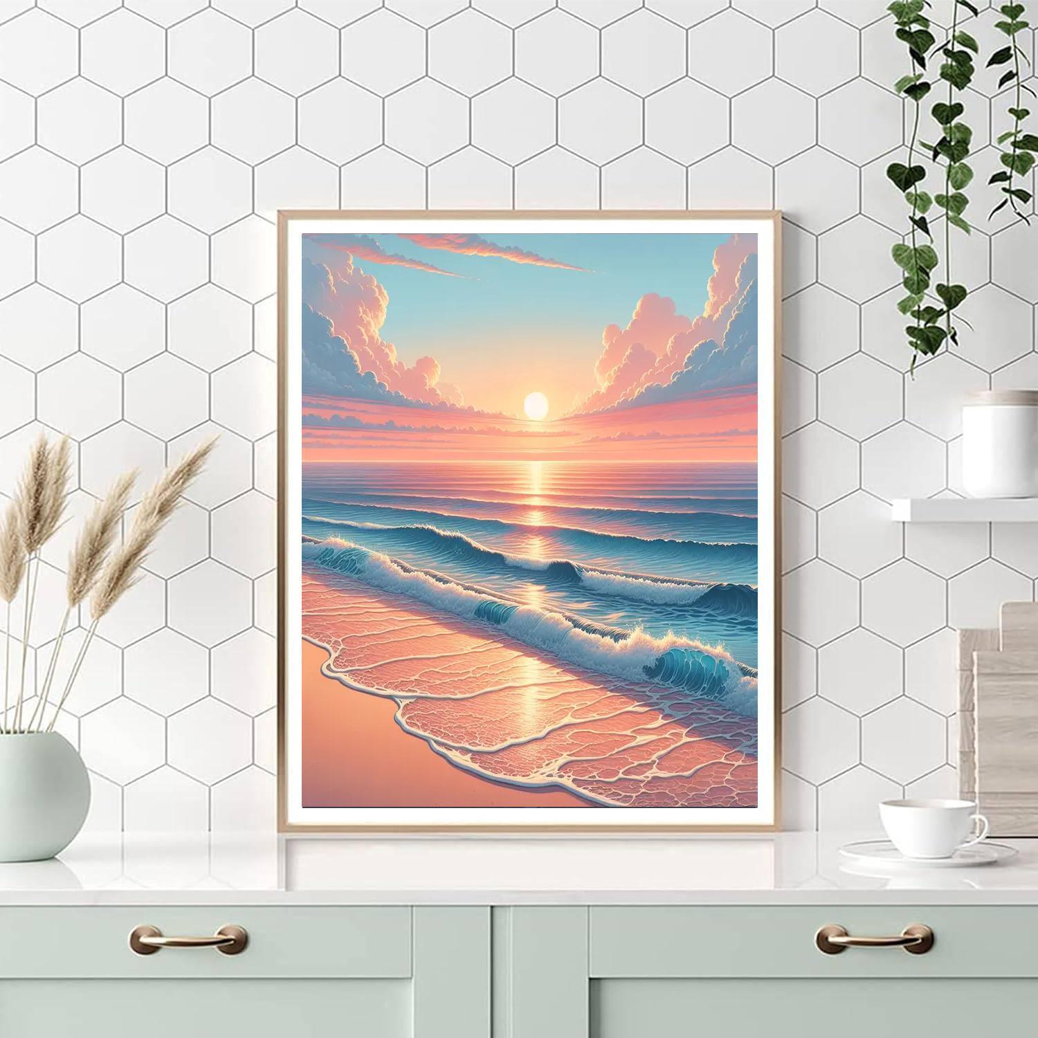 Elysian Ocean Sunrise Paint By Numbers Art