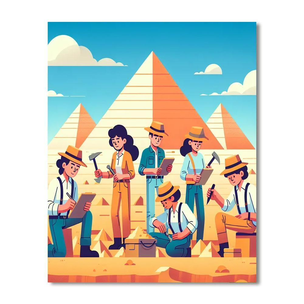 Mystery Of The Pyramids Paint By Color