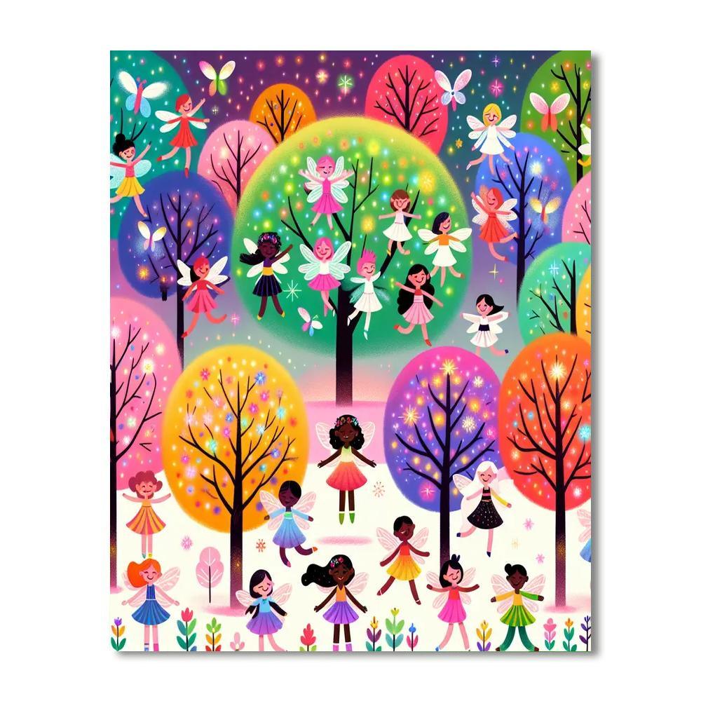 Forest Fairy Fiesta Paint By Number