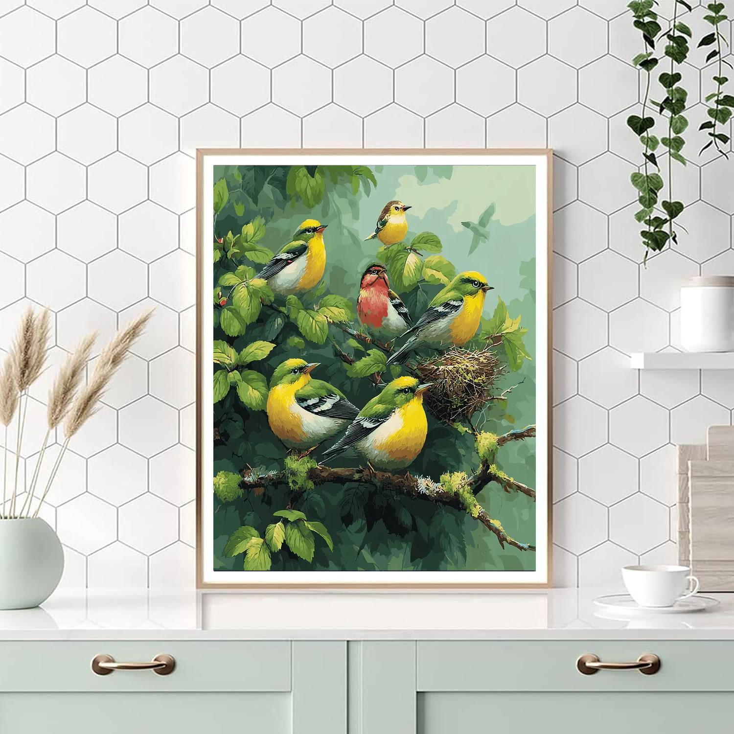 Songbird Of Happiness Numbered Painting Kits