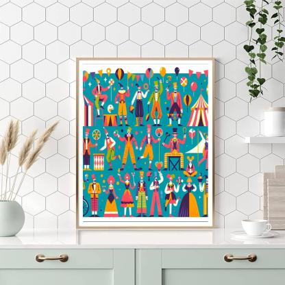 Circus Big Top Spectacle Number Painting