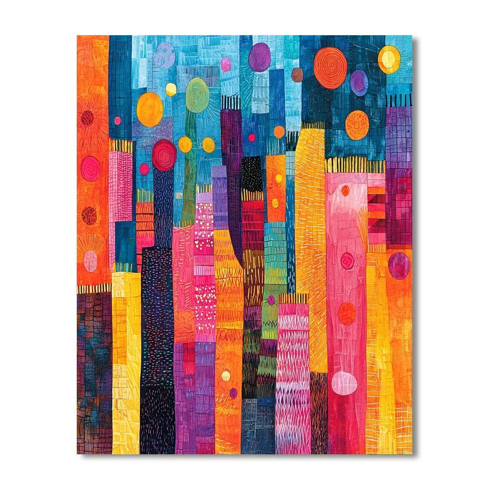 Paul Klee Inspired Artful Harmony  DIY Paint By Numbers