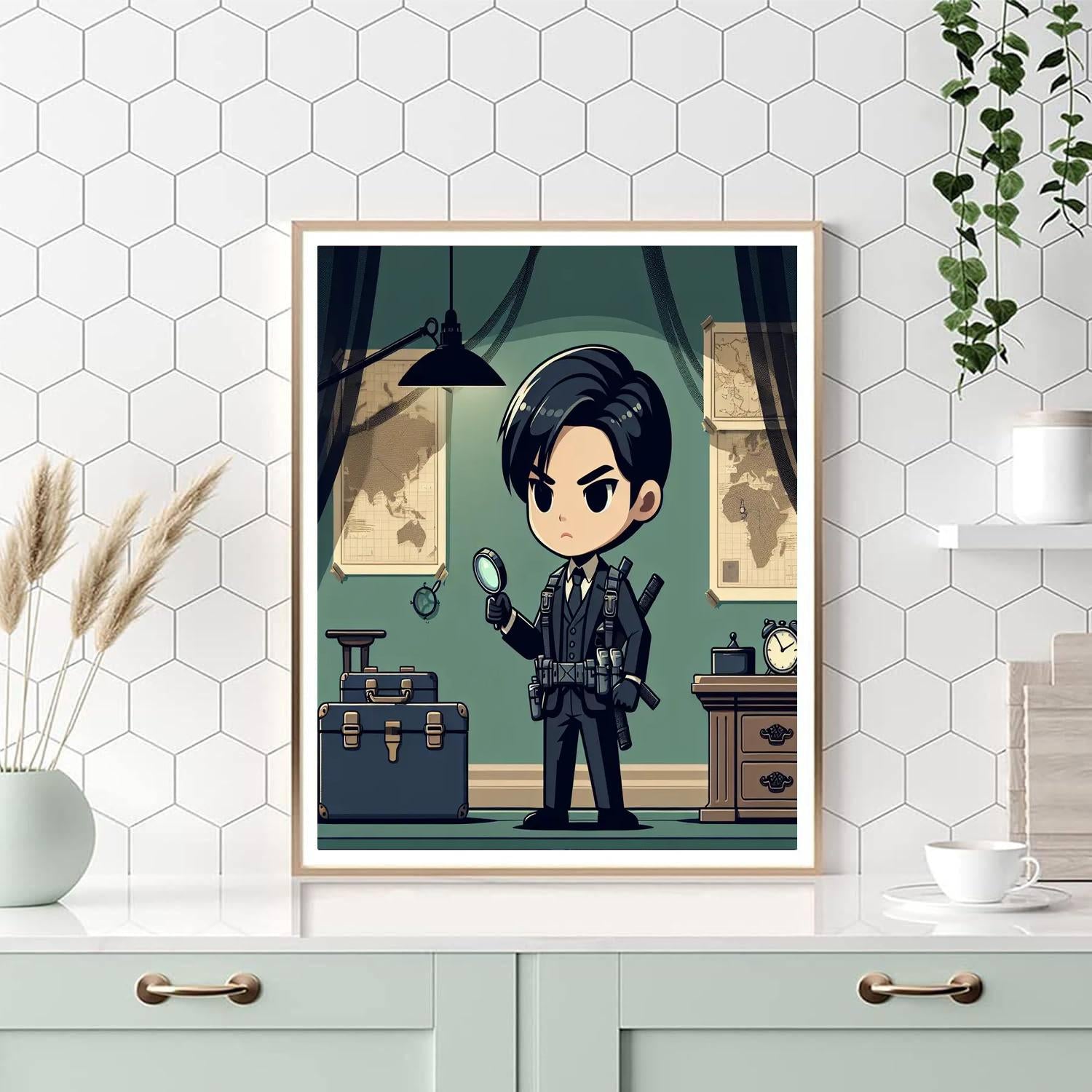 Secret Agent Mission Painting Number Kit