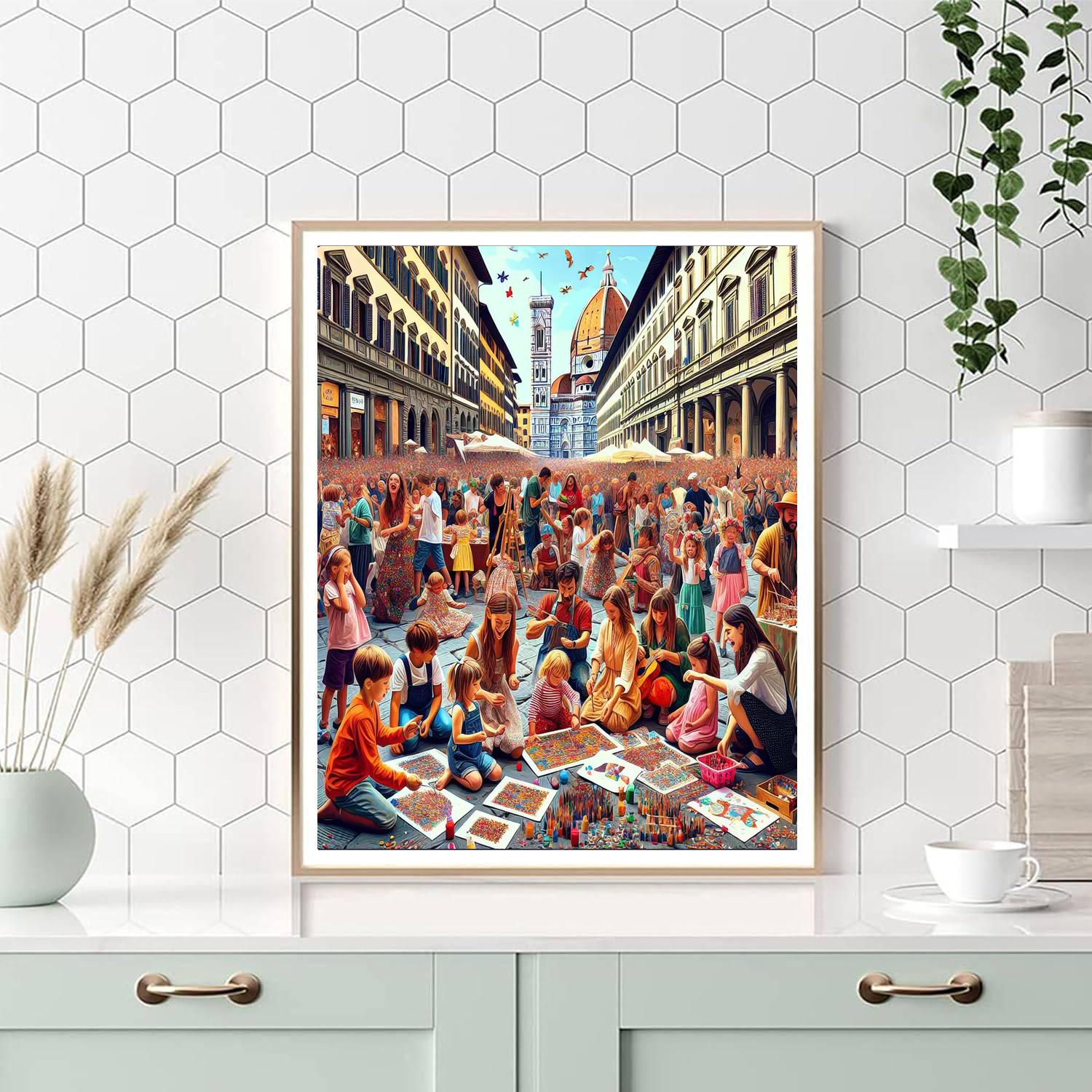 Firenze Dei Bambini - Italy Number Painting