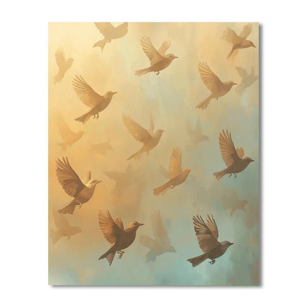 Leonardo Da Vinci Inspired Silent Flight  Paint By Numbers Kits