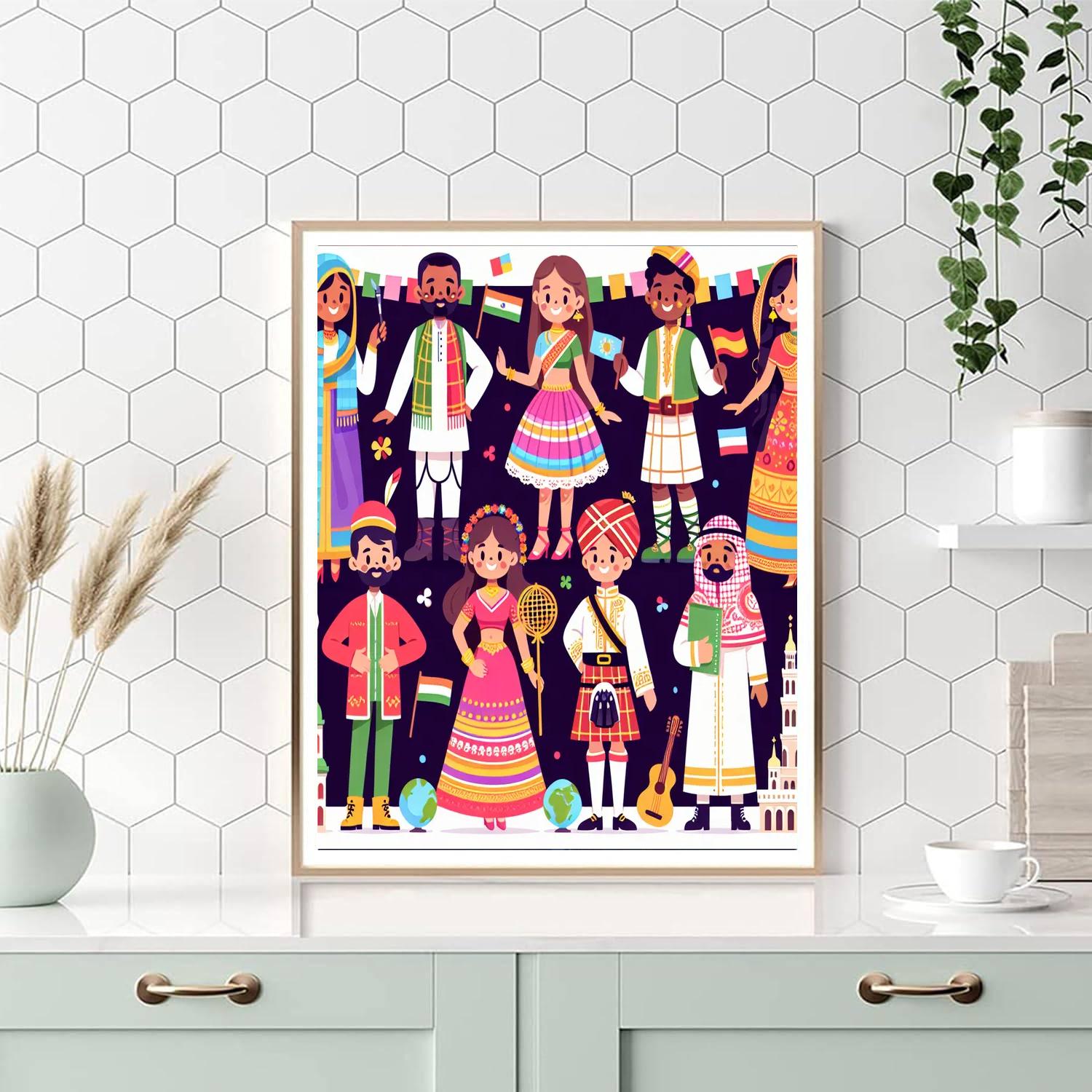 Celebration Of Cultures Paint By Color