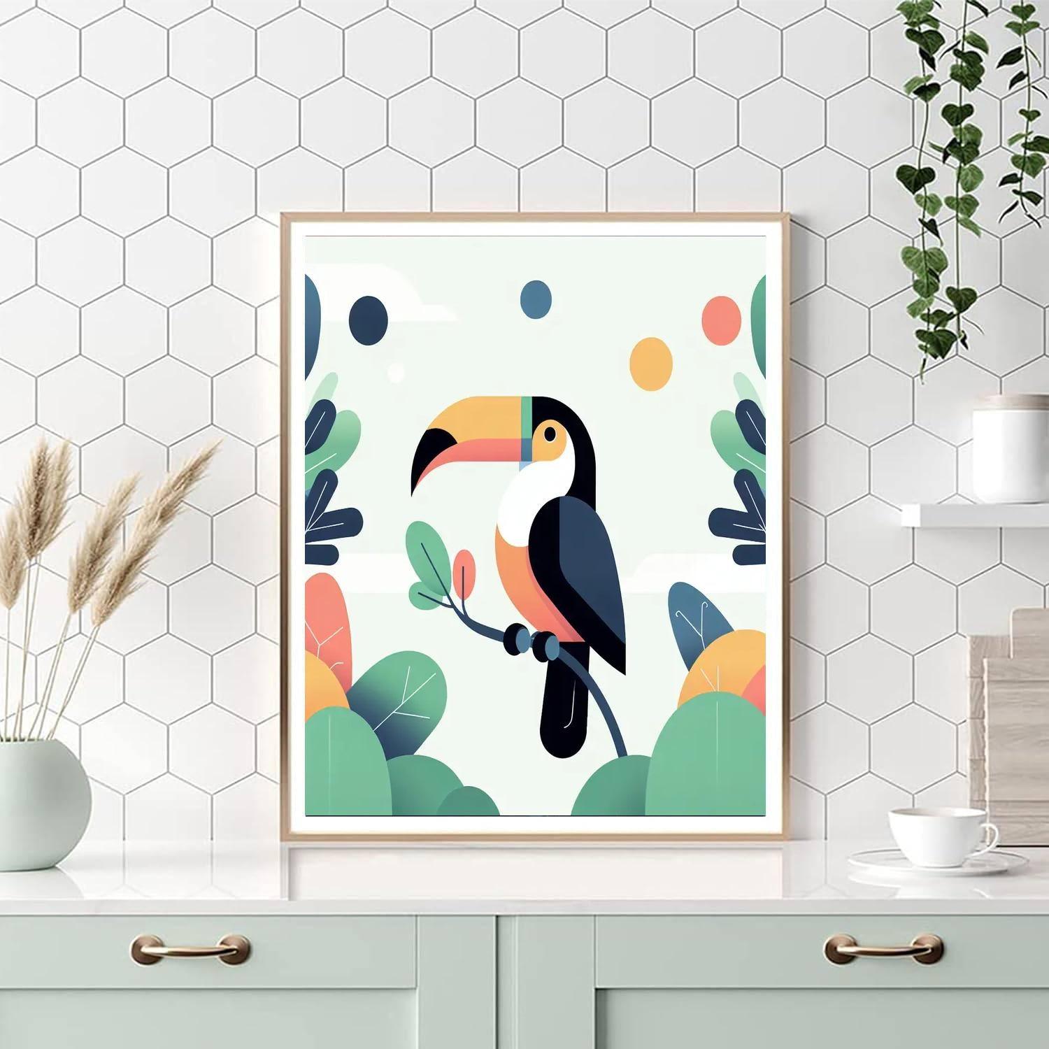 Twirling Toucan Troupe Number Painting