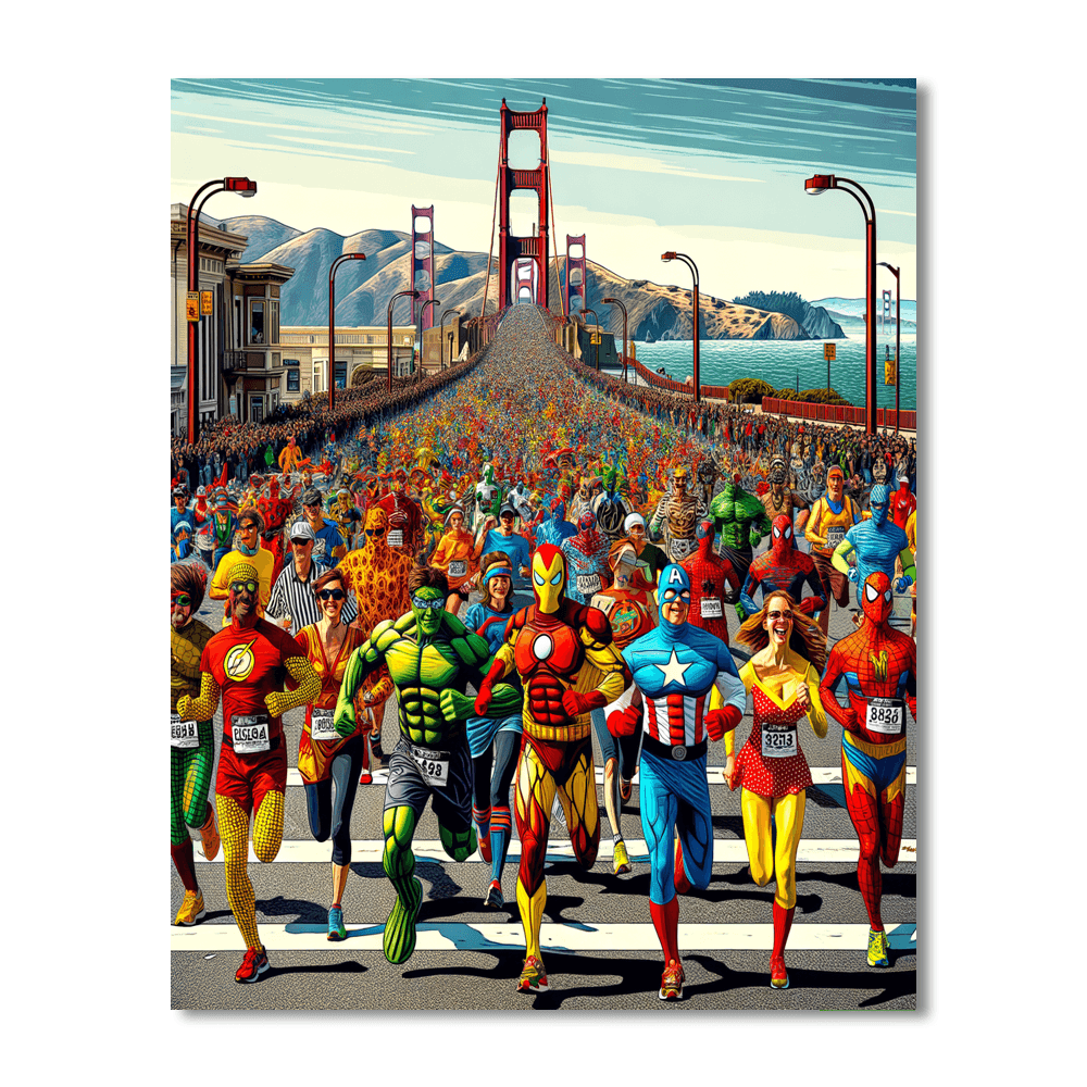 Bay To Breakers Race - San Francisco, Usa Number Painting