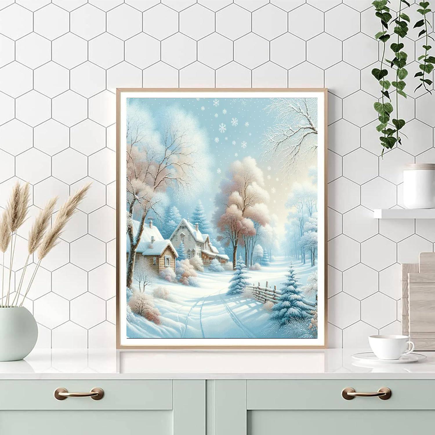 Majestic Winter Scene Paint By Color