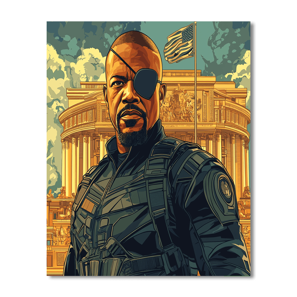 Samuel L. Jackson: Commanding The Cinematic Universe Paint By Number