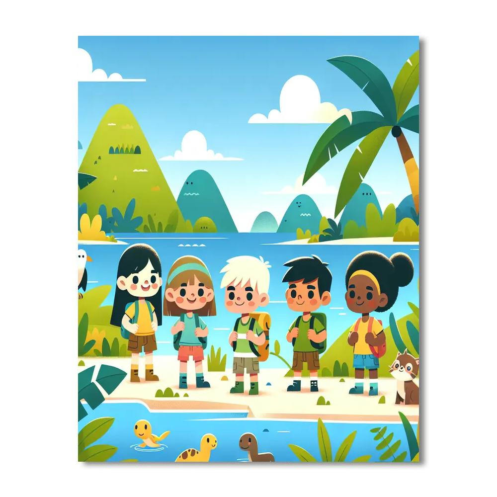 Island Paradise Adventure Paint By Color
