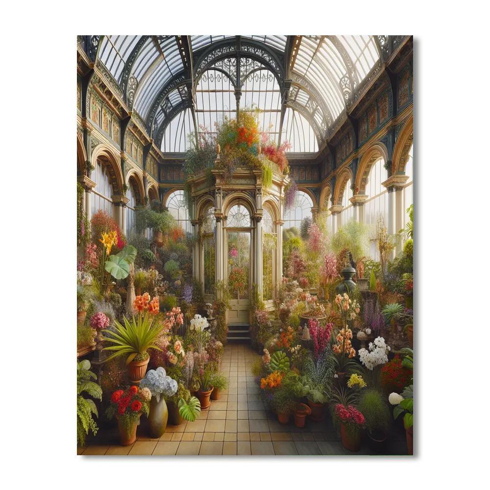Victorian Flower Conservatory Paint By Number