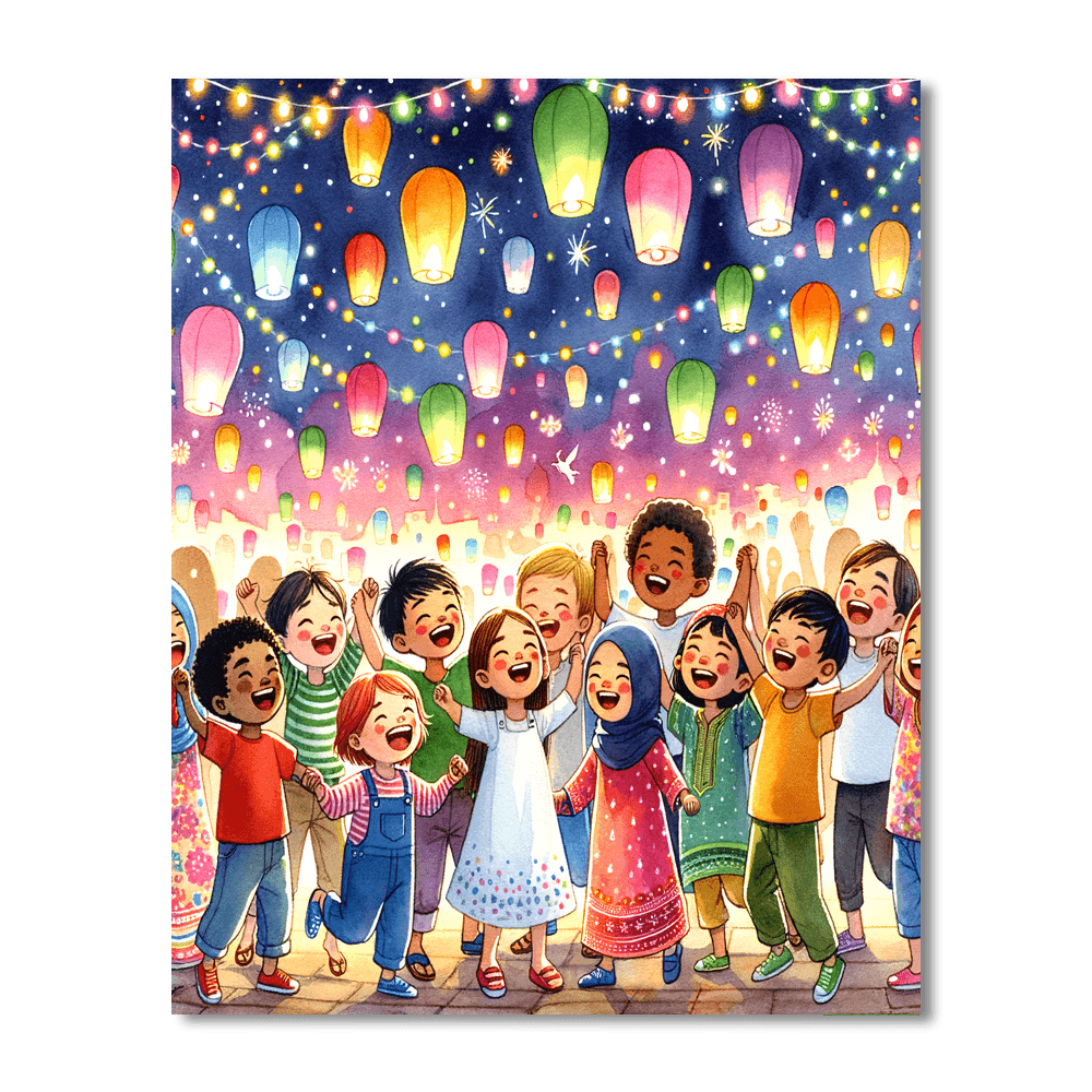 Festival Of Lights Paint By Color
