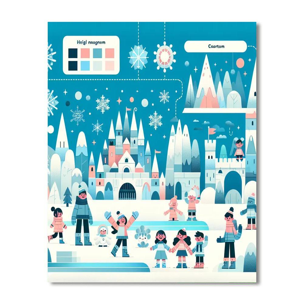 Ice Kingdom Quest Numbered Painting Kits