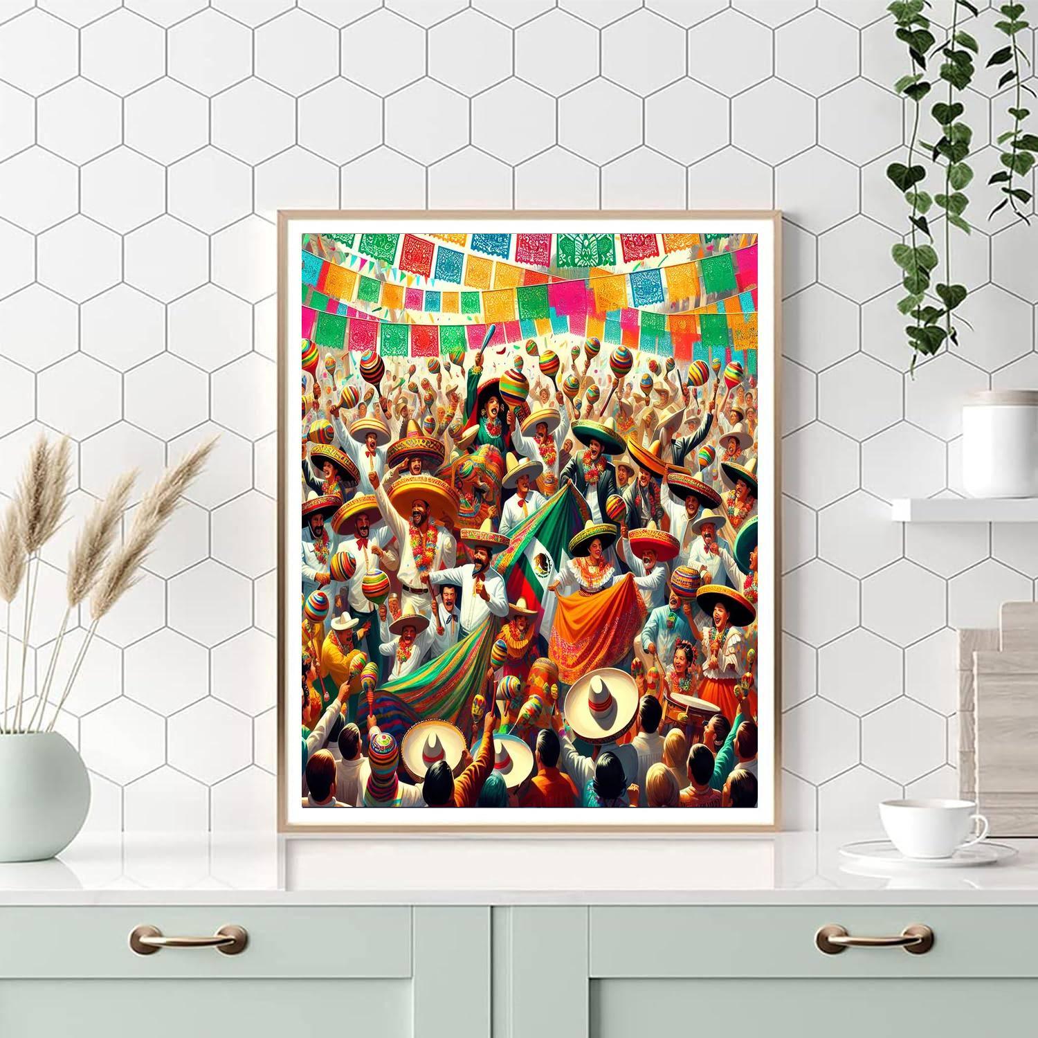 Lively Mexican Fiesta Paint By Color