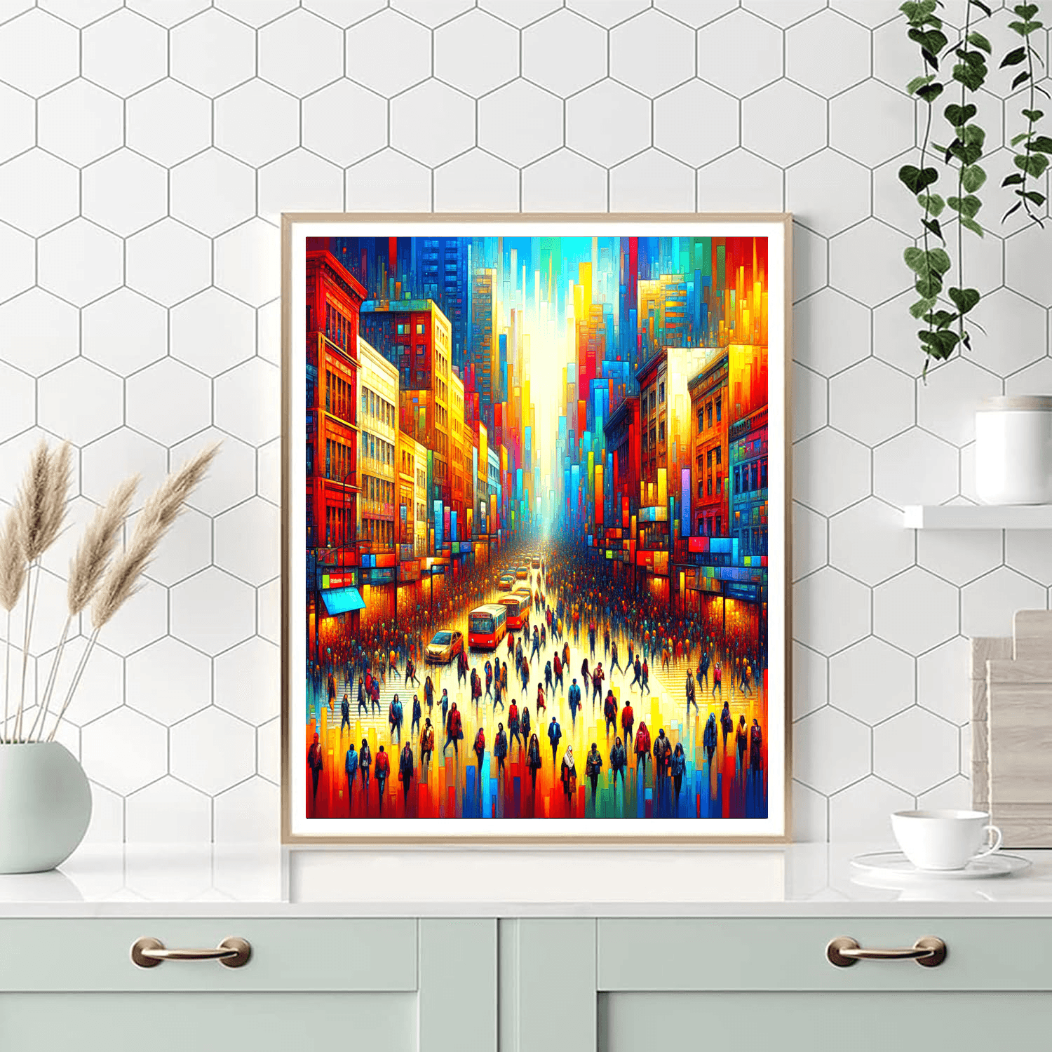 Vibrant Urban Scene Paint By Numbers Kits