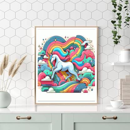 Fantasy Unicorn Ride Paint By Numbers Kits
