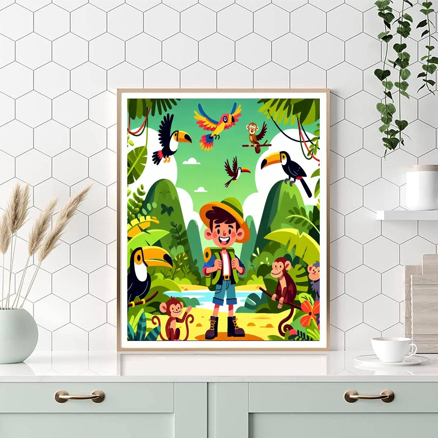 Jungle Adventure Tales Paint By Numbers Kits