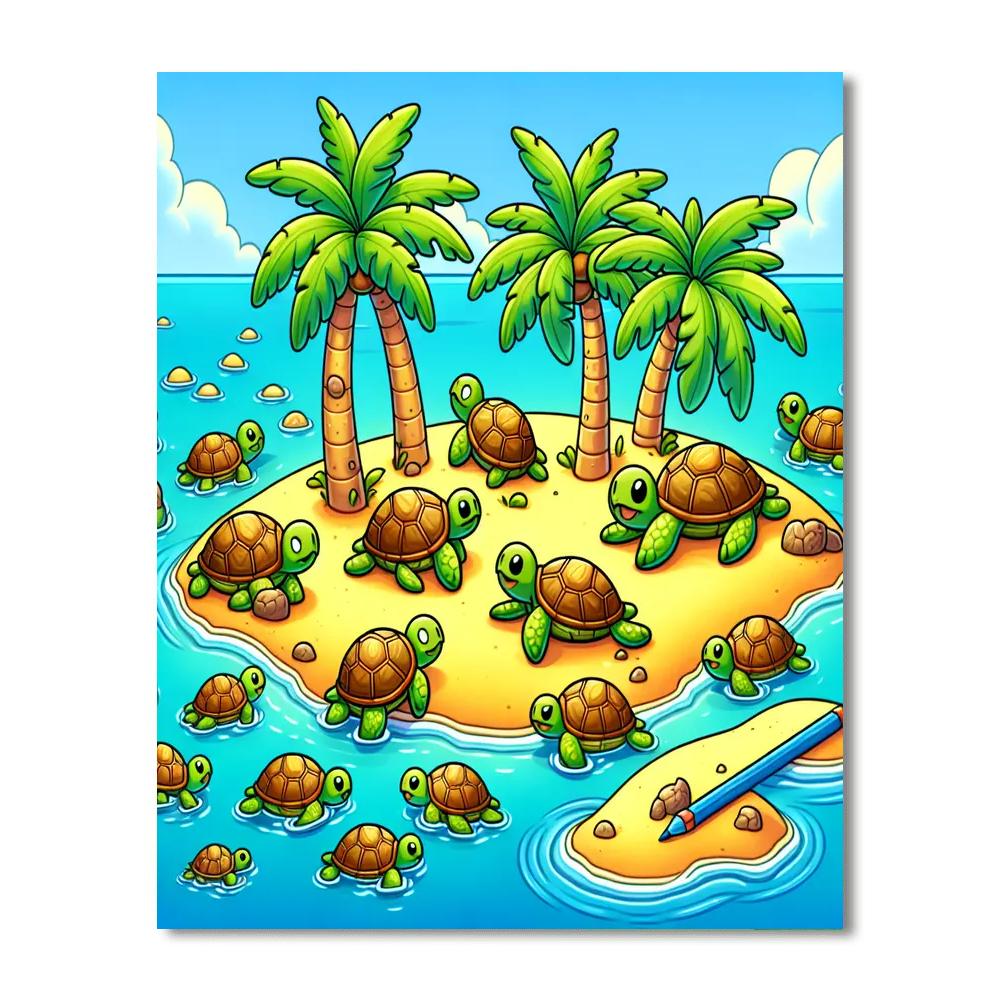 Turtle Island Expedition Paint By Numbers