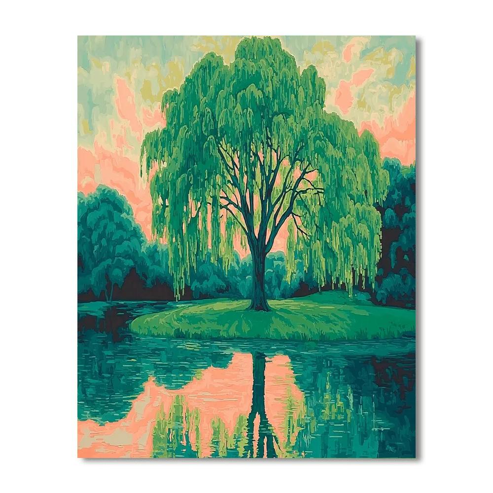 Under The Willow Tree DIY Paint By Numbers