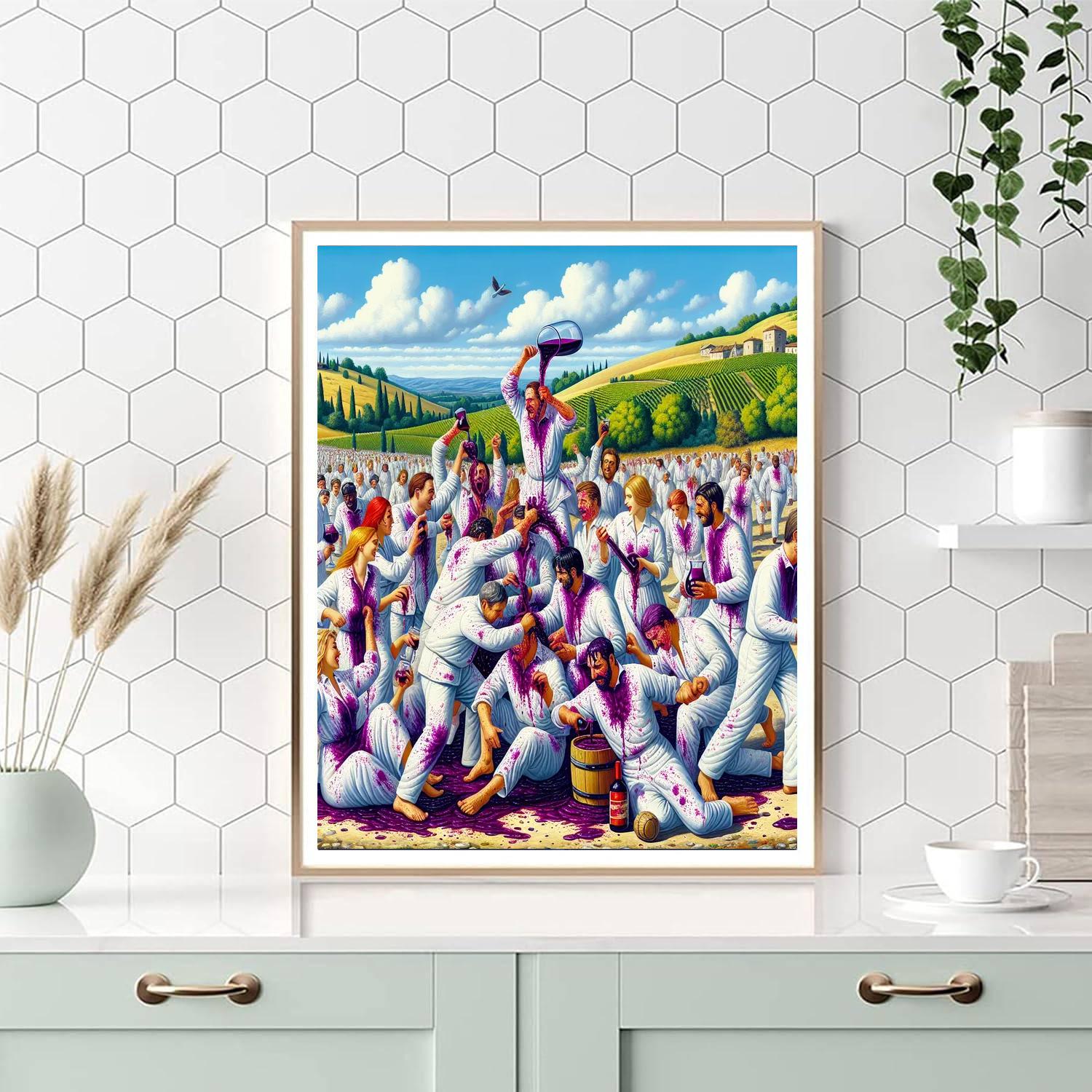 Battle Of The Wine - Spain Paint By Numbers Kits