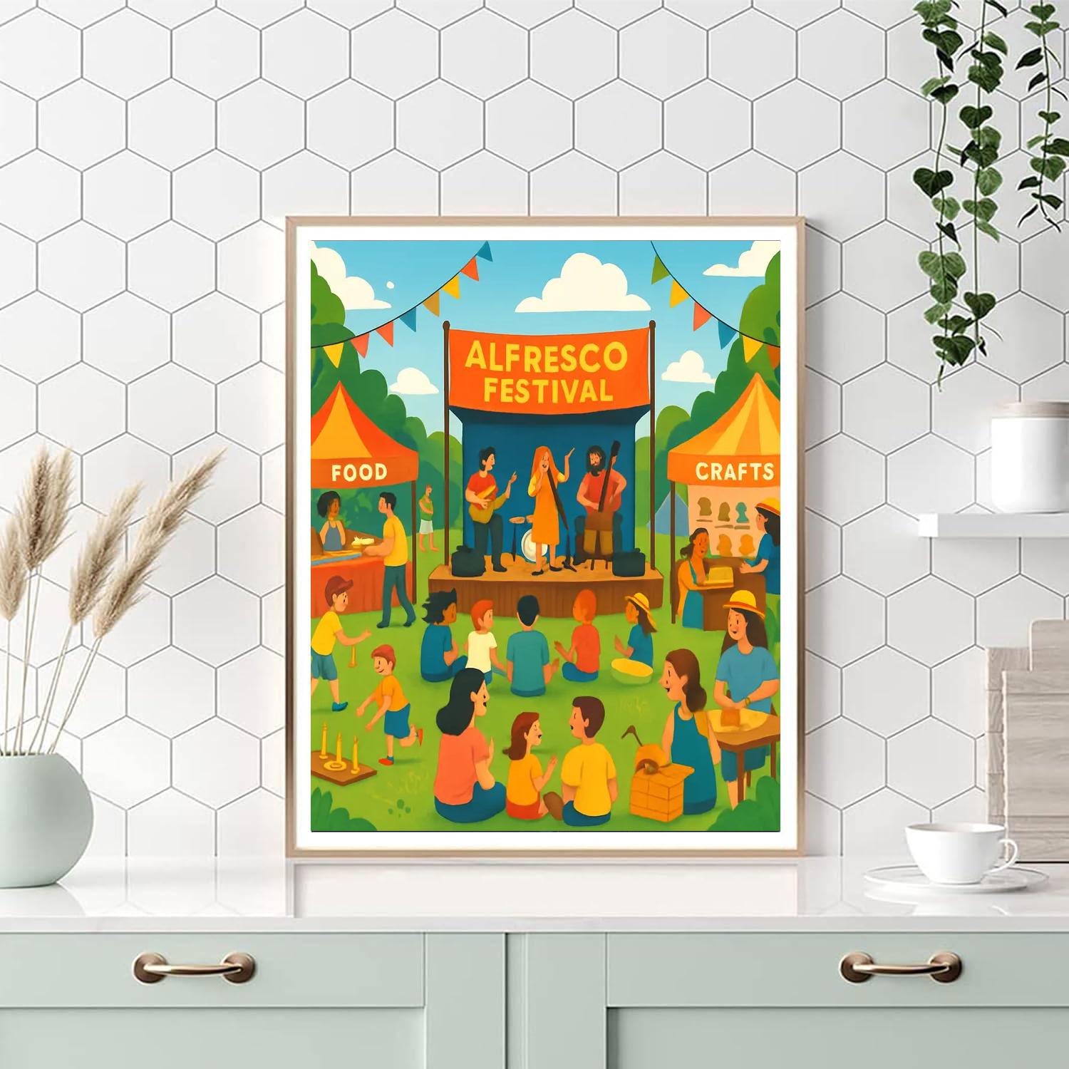 Alfresco Festival - United Kingdom DIY Paint By Numbers