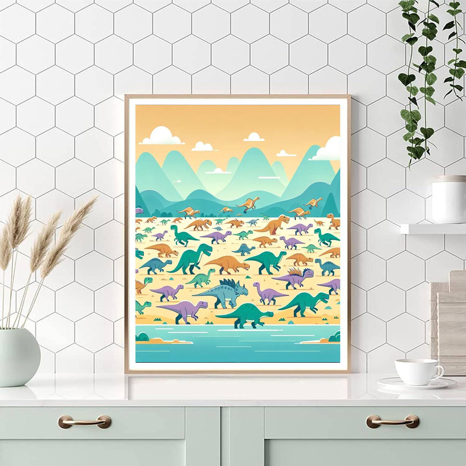 The Great Dinosaur Migration Paint By Color